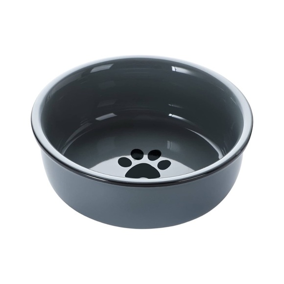 ✨BNWT - Small Pet Bowls with Heighten Metal Stand - 15 Ounces - Grey✨ - Picture 2 of 8
